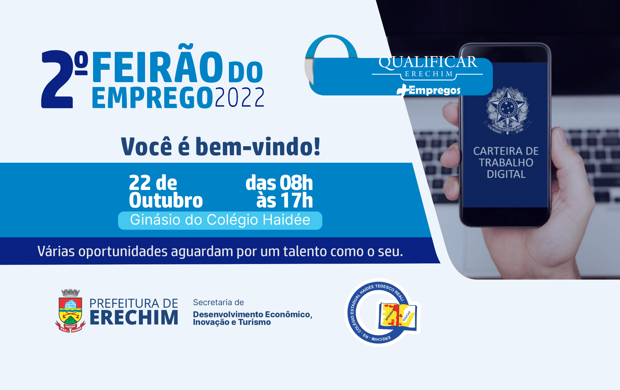  Segundo Feir?o do Emprego est? com inscri?es abertas para empresas 