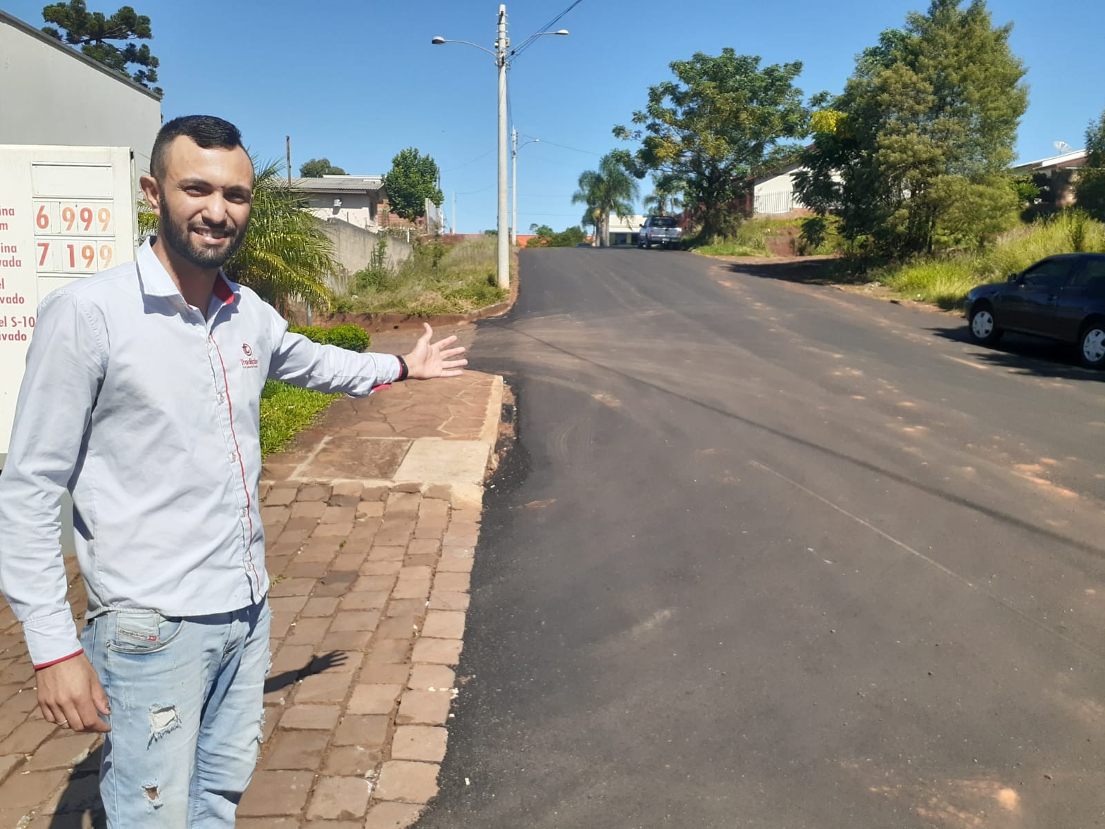  Mais duas ruas asfaltadas e rota alternativa no bairro Bela Vista  