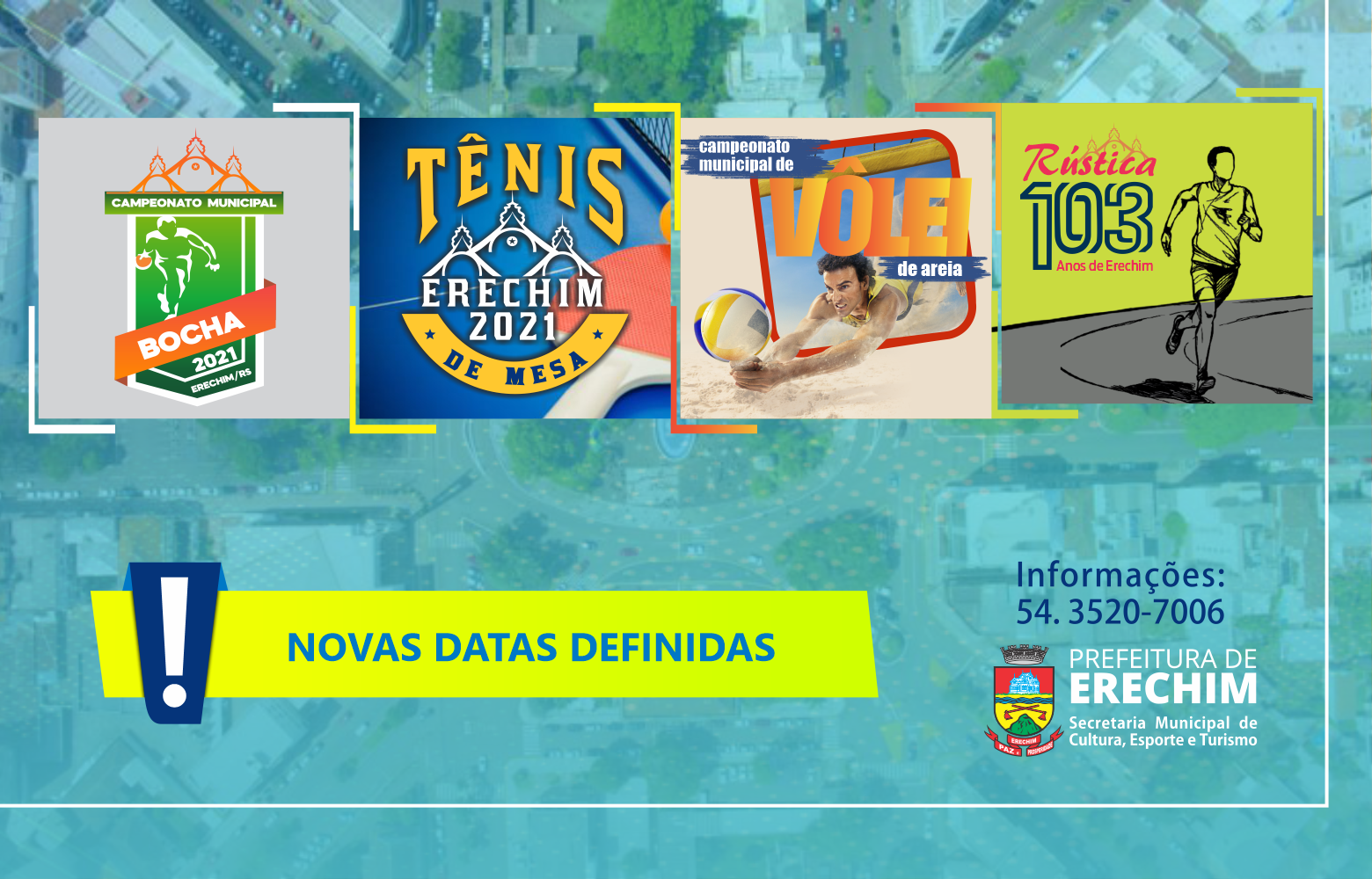  Definidas novas datas de competi?es esportivas