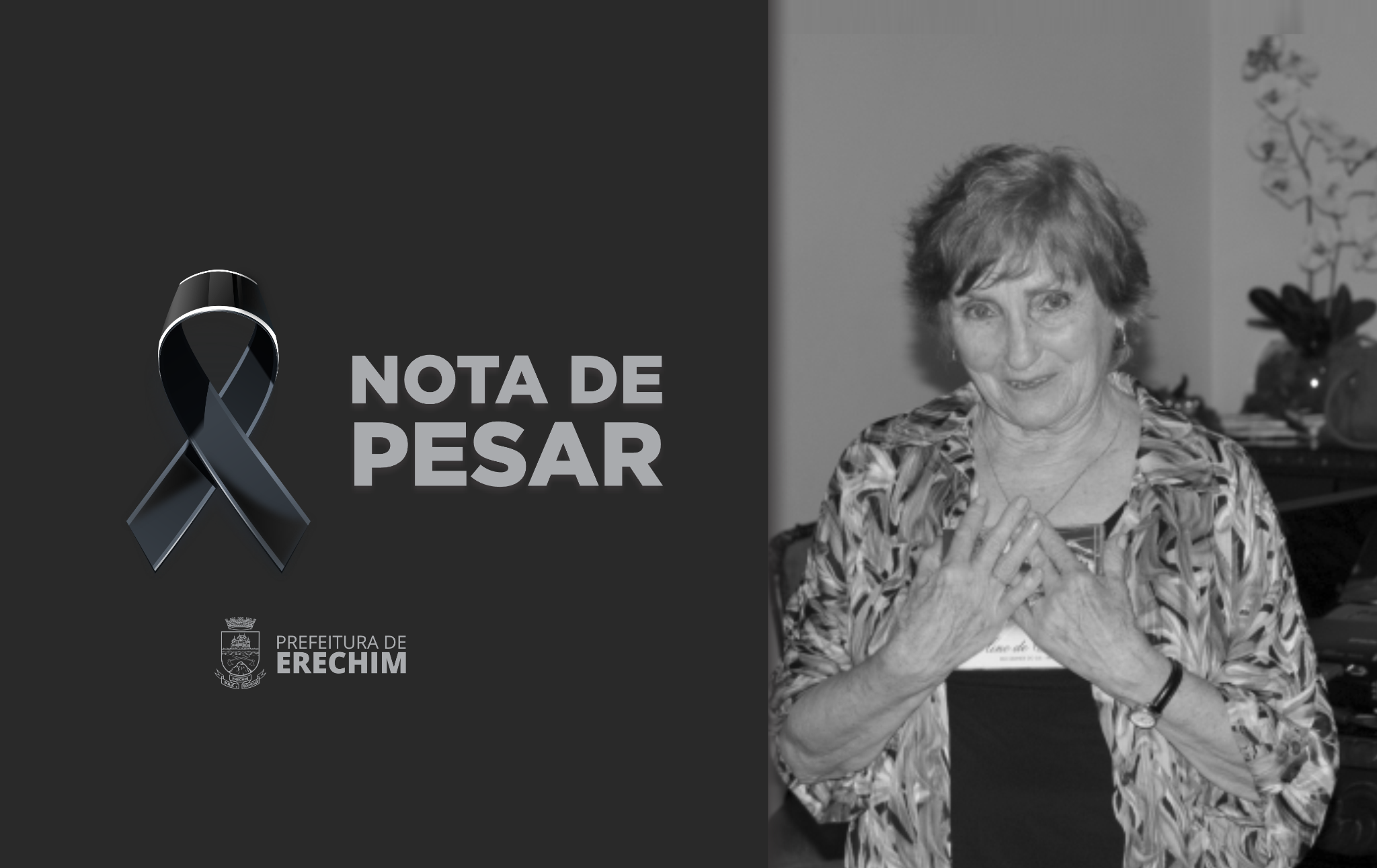  Prefeitura decreta luto oficial pelo falecimento da autora do Hino de Erechim 