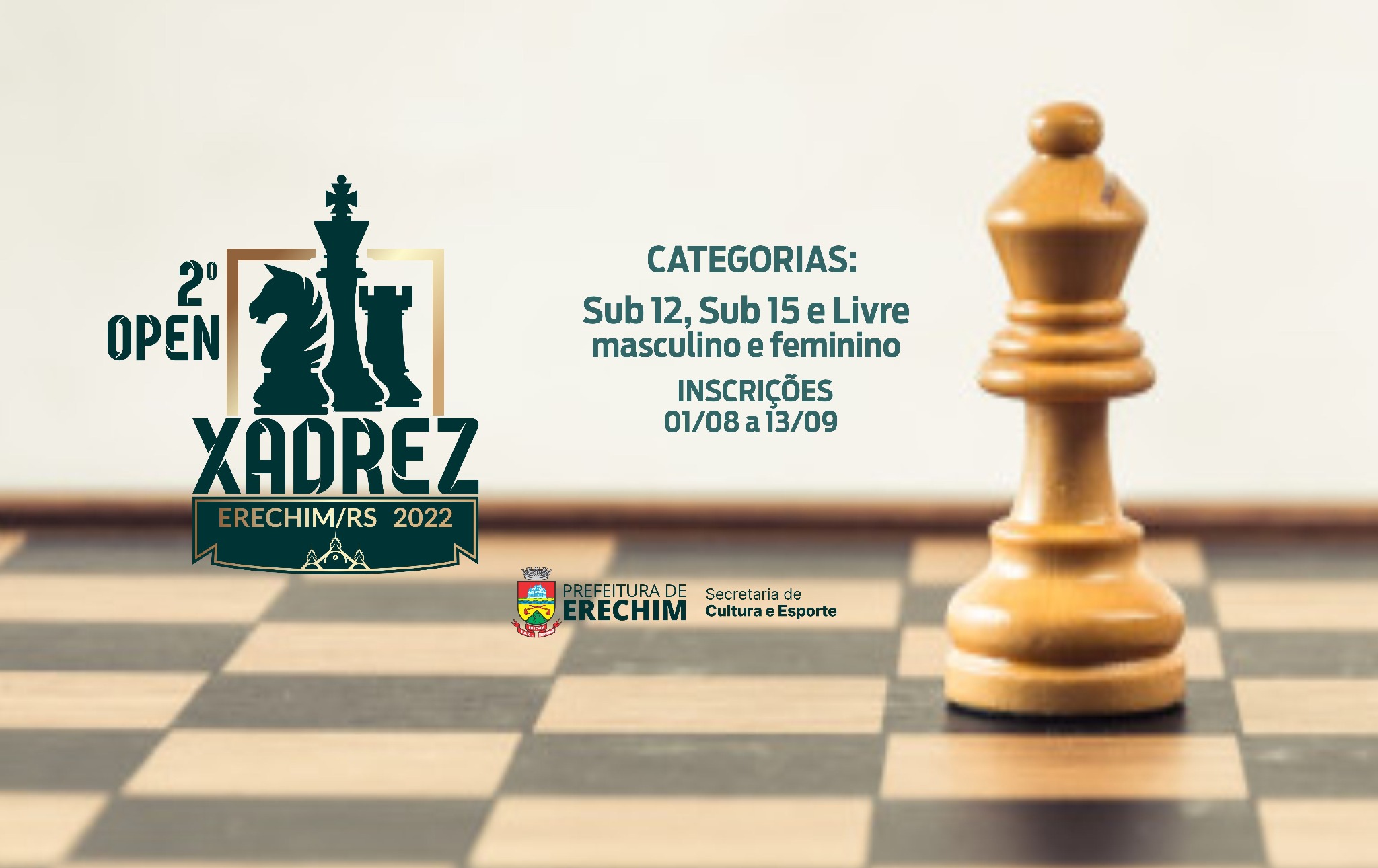 Sábado acontece o II Campeonato Caeté Multimarcas de Xadrez
