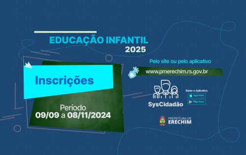 Últimos dias para inscrições de novos estudantes para Educação Infantil 2025