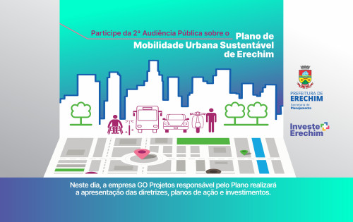 Na pr?xima quarta-feira (15) tem audi?ncia do Plano de Mobilidade Urbana 