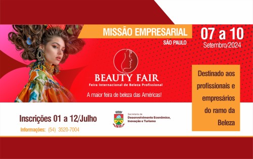 Inscrições abertas para Missão Empresarial à Beauty Fair 2024