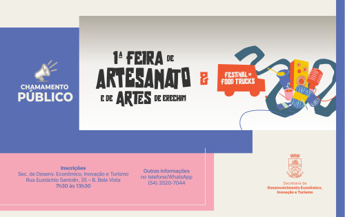 Sele??o para expositores da 1? Feira de Artesanato e de Artes de Erechim