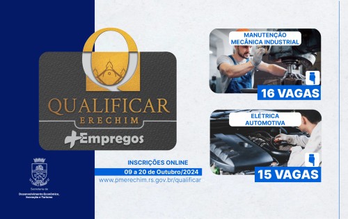 Qualificar Erechim + Empregos: cursos gratuitos com inscri?es abertas