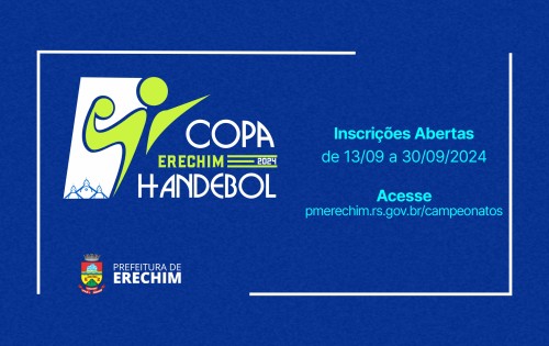 Inscrições abertas para Copa Erechim de Handebol 