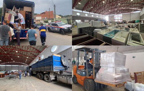 Doações de Erechim e do Alto Uruguai: 55 cargas, mais de 20 aeronaves e 700 toneladas