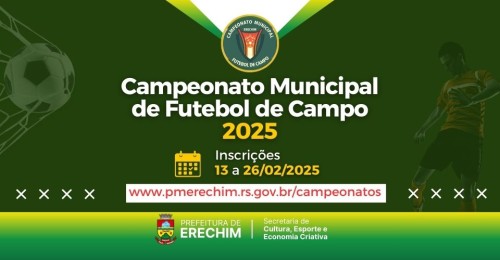 Taça Erechim de Futsal 2025: inscrições abertas para categorias de base