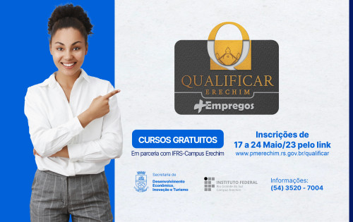 Inscri?es para cinco cursos de qualifica??o a partir desta quarta-feira