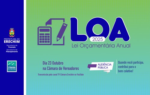 LOA 2025 ser? apresentada na pr?xima quarta-feira em Audi?ncia P?blica