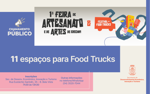 Munic?pio abre edital para Festival de Food Trucks