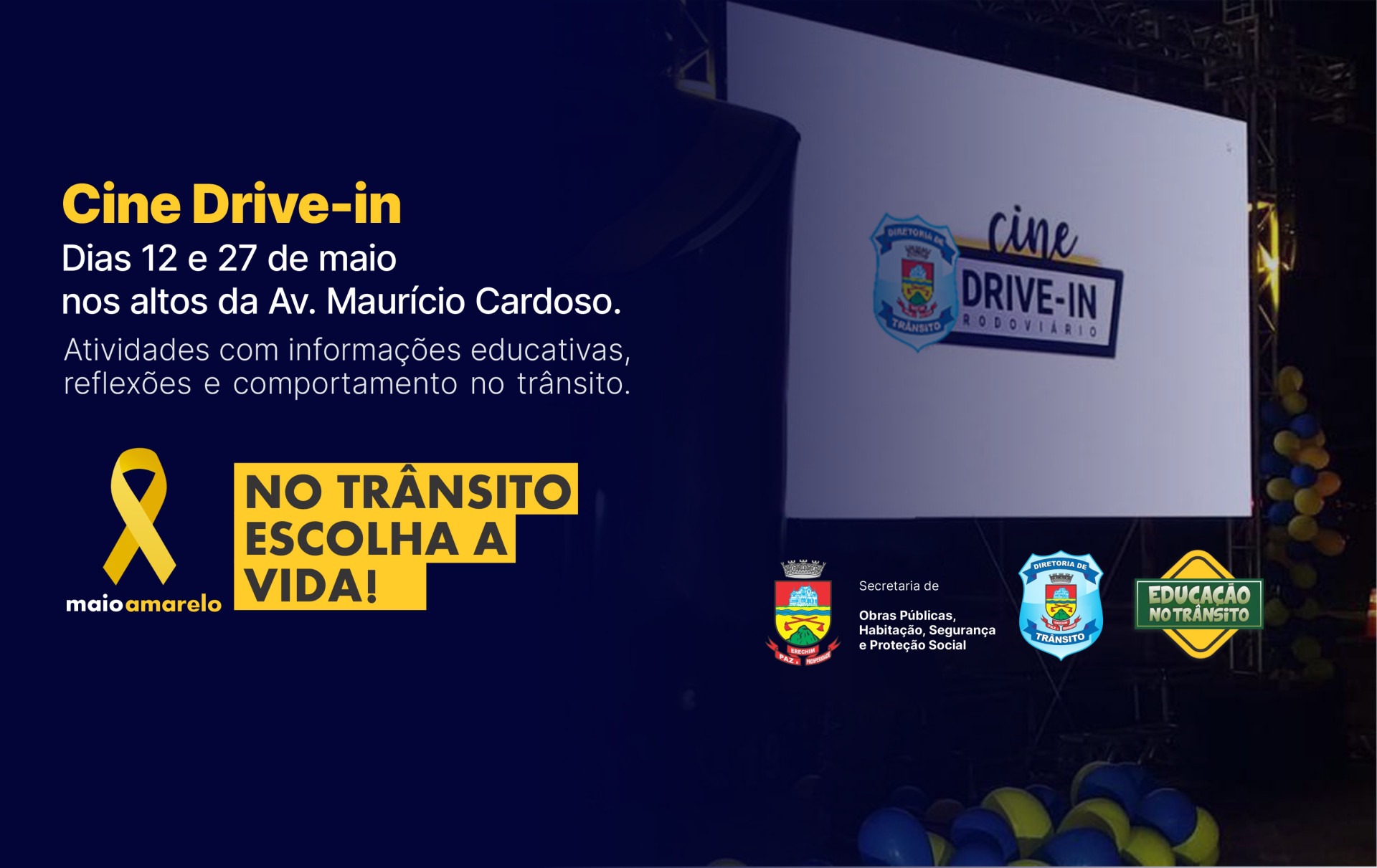  1º Cine Drive-in do Maio Amarelo